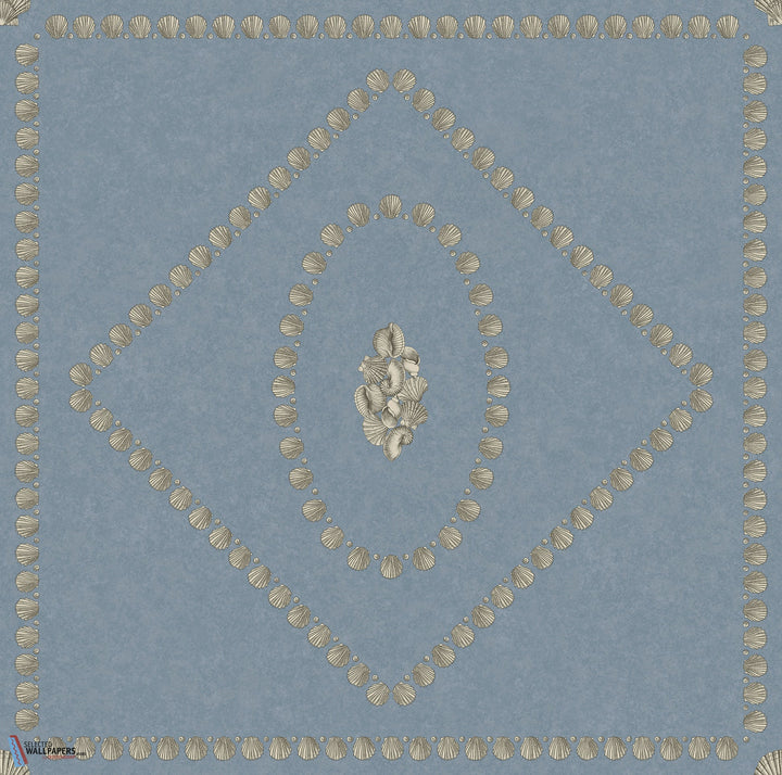 Conchiglie-behang-Tapete-Cole & Son-Gilver on Denim-Rol-123/5022-Selected Wallpapers