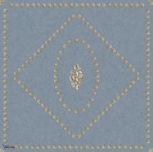 Conchiglie-behang-Cole & Son-Gilver on Denim-Rol-123/5022-Selected Wallpapers