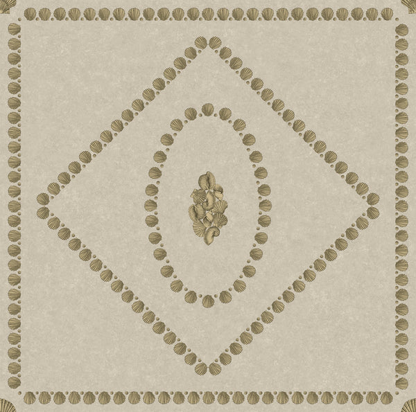 Conchiglie-behang-Cole & Son-Gold on Stone-Rol-123/5025-Selected Wallpapers