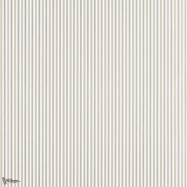 Conner Stripe behang-Thibaut-Beige and Grey-Rol-Selected-Wallpapers-Interiors