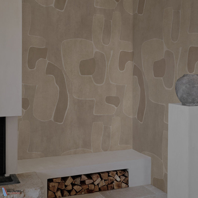 Contrast behang van Wall & Deco