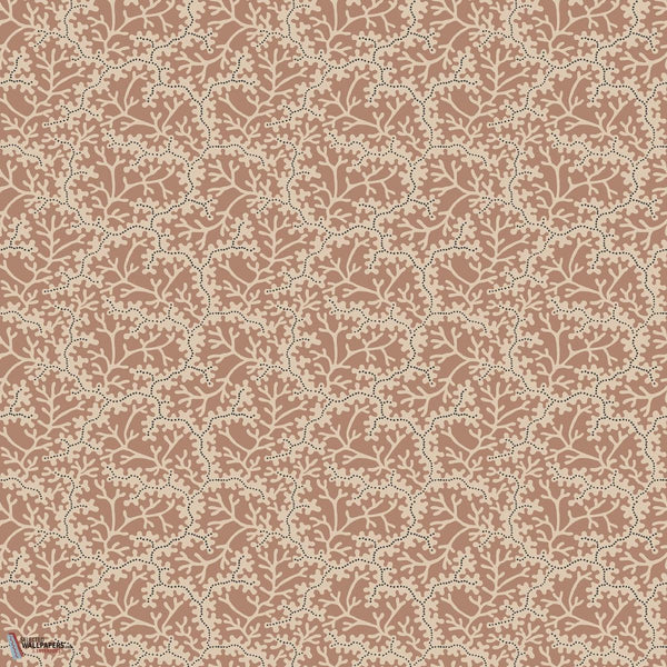 Coral wallpaper-Sandberg-Terracotta-Roll-Selected Wallpapers-Interiors
