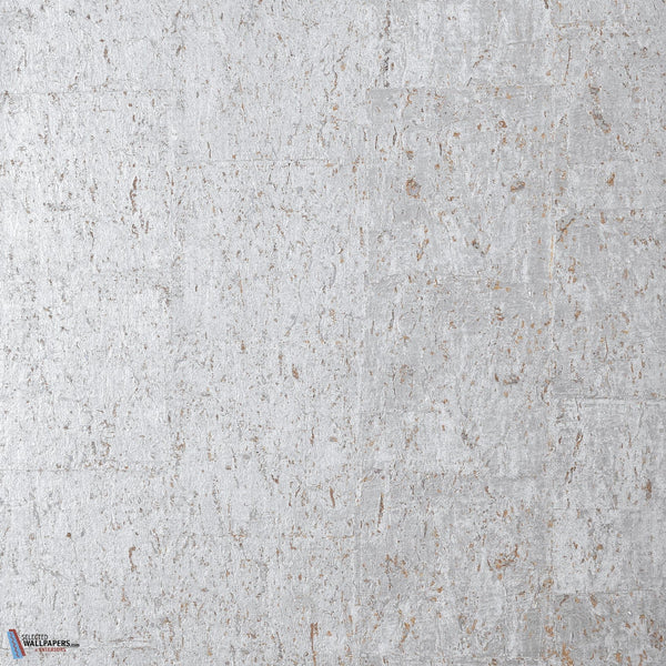 Cork wallpaper-Thibaut-wallpaper-Metallic Silver-Roll-Selected Wallpapers