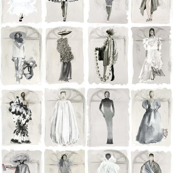 Couture Carousel windows Tapete-Cole & Son-Monochrome pearl-Rolle-Selected Wallpapers-Interiors