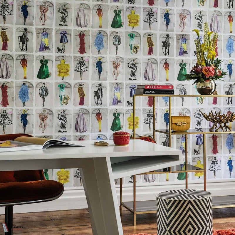 Couture Carousel windows wallpaper by Cole & Son