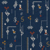 Criollo behang-Coordonne-Indigo-Bamboe-M2-Selected Wallpapers-Interiors