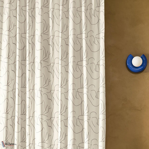 Croquis fabric-Camengo-Selected Wallpapers-Interiors