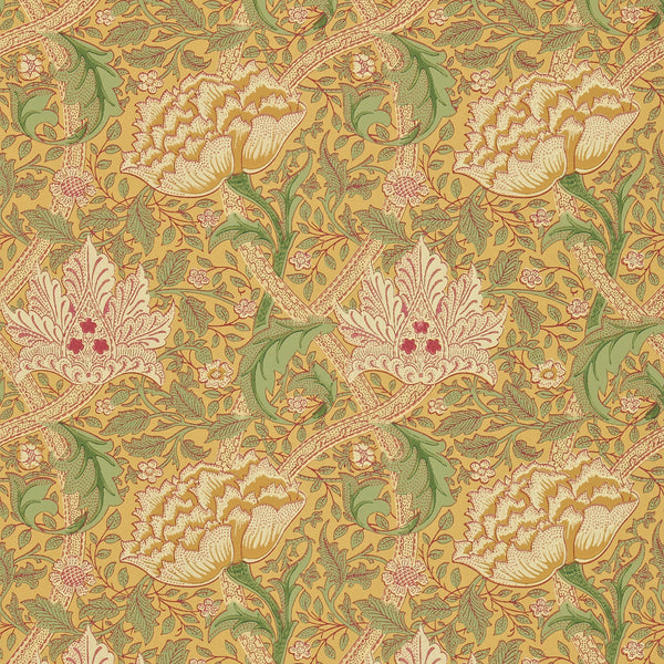 Windrush wallpaper-Wallpaper-Morris & Co-Gold/Thyme-Roll-Selected Wallpapers & Interiors