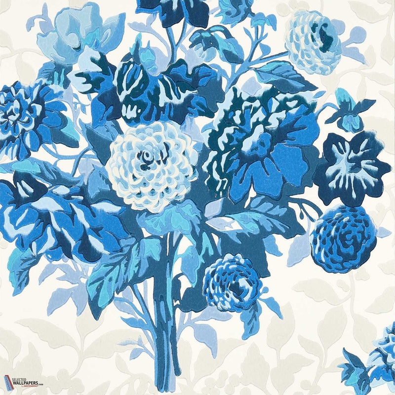 Dahlia Bunch carta da parati in Lapis di Harlequin