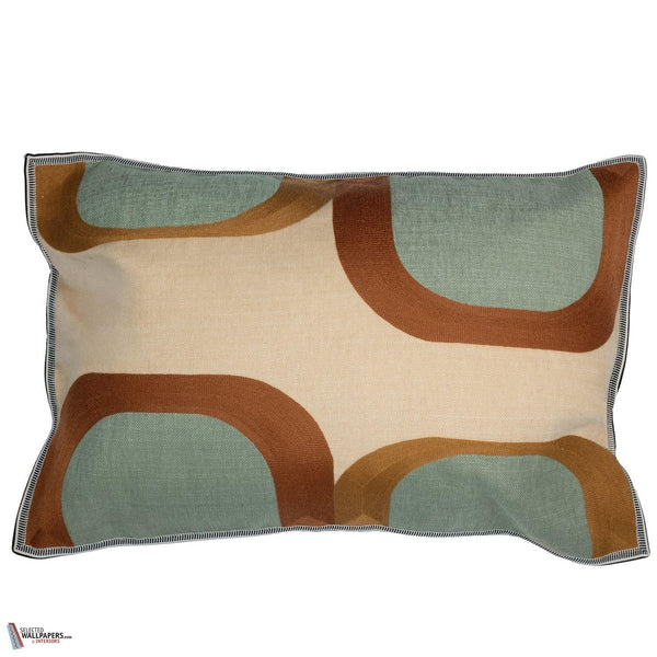 Dakota kussen-Casamance-Praline Vert Sauvage-40 x 60 cm-Selected Wallpapers-Interiors