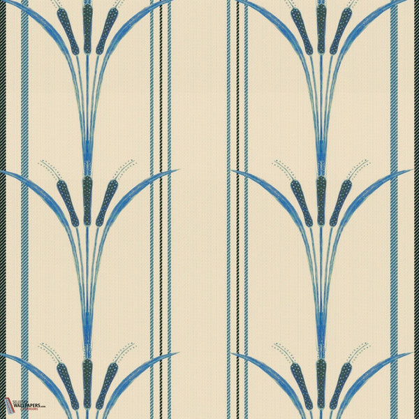 Danube Stripe behang-Mind the Gap-Blue-Rol-Selected-Wallpapers-Interiors