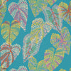 Delila wallpaper-Thibaut-Turquoise-Roll-Selected Wallpapers-Interiors