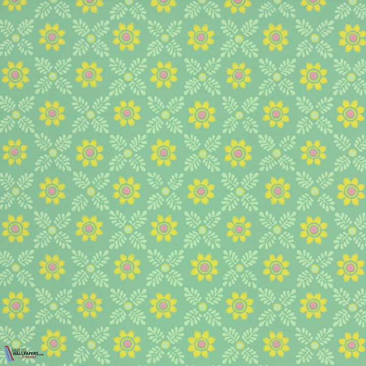 Ditsy Block-Little Greene-wallpaper-behang-Tapete-wallpaper-Green Verditer-Rol-Selected Wallpapers