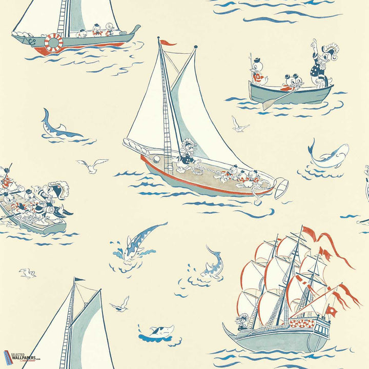 Donald Nautical-behang-Tapete-Sanderson-Sea Salt-Rol-217282-Selected Wallpapers