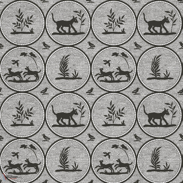 Dooley wallpaper-Thibaut-Black-Roll-Selected Wallpapers-Interiors