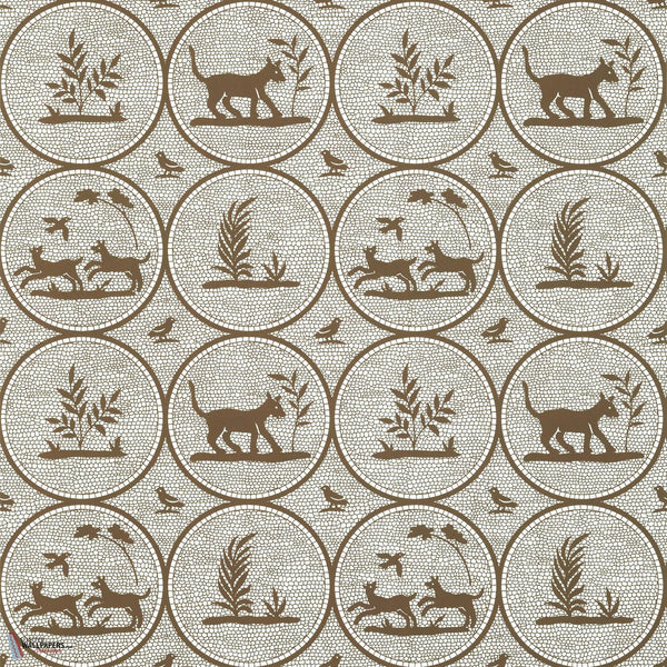 Dooley wallpaper-Thibaut-Brown-Roll-Selected Wallpapers-Interiors