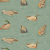 Duck Pond behang-Mulberry-Teal-Rol-Selected-Wallpapers-Interiors
