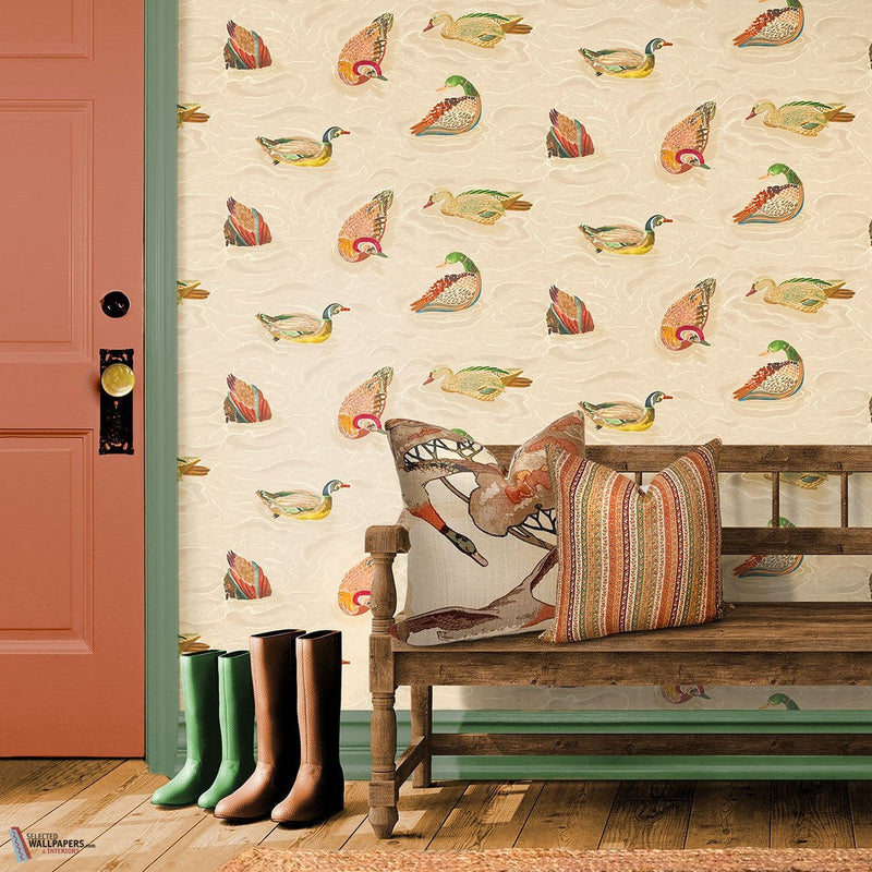 Duck Pond Tapete-Mulberry-Selected-Wallpapers-Interiors