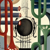 Duet Tapete-Mind the Gap-Green/red-Rolle-Selected Wallpapers-Interiors