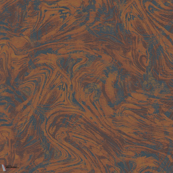 Ebru wallpaper-Masureel-Rust-Roll-Selected Wallpapers-Interiors