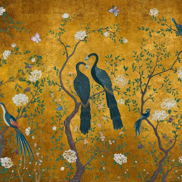Edo-Coordonne-behang-tapete-wallpaper-Gold-Non Woven-Selected-Wallpapers-Interiors