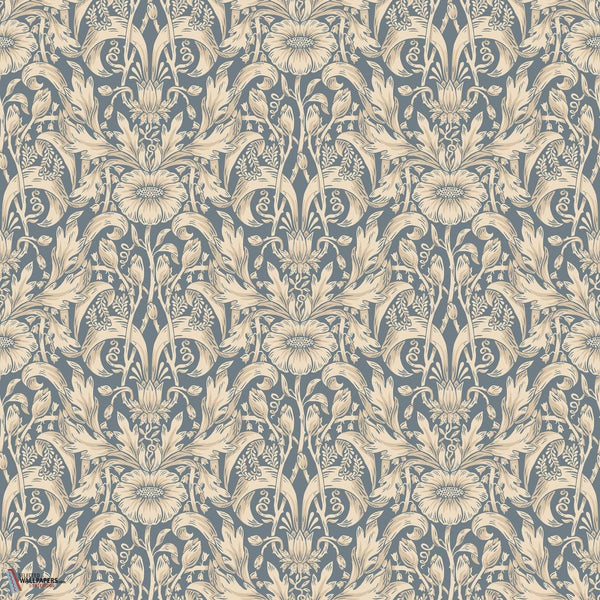 Emil behang-Sandberg-Indigo Blue-Rol-Selected Wallpapers-Interiors