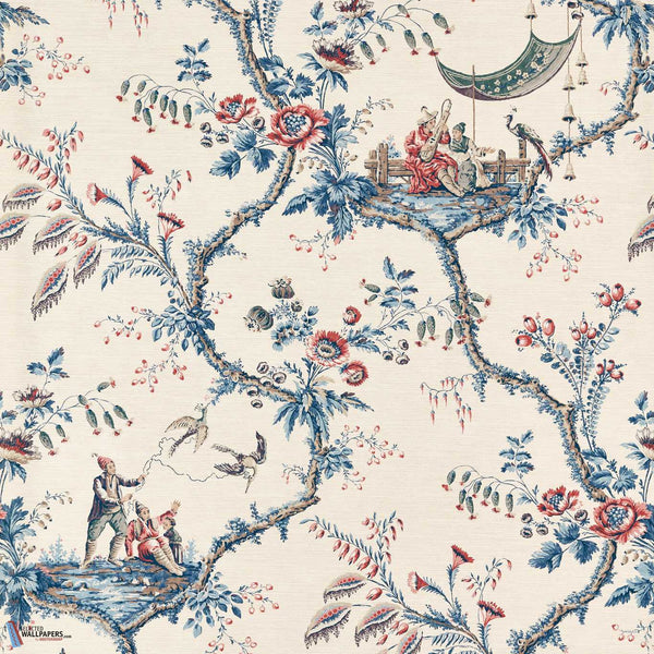 Emperor's Musician-behang-Zoffany-Indigo-Meter (M1)-313050-Selected Wallpapers