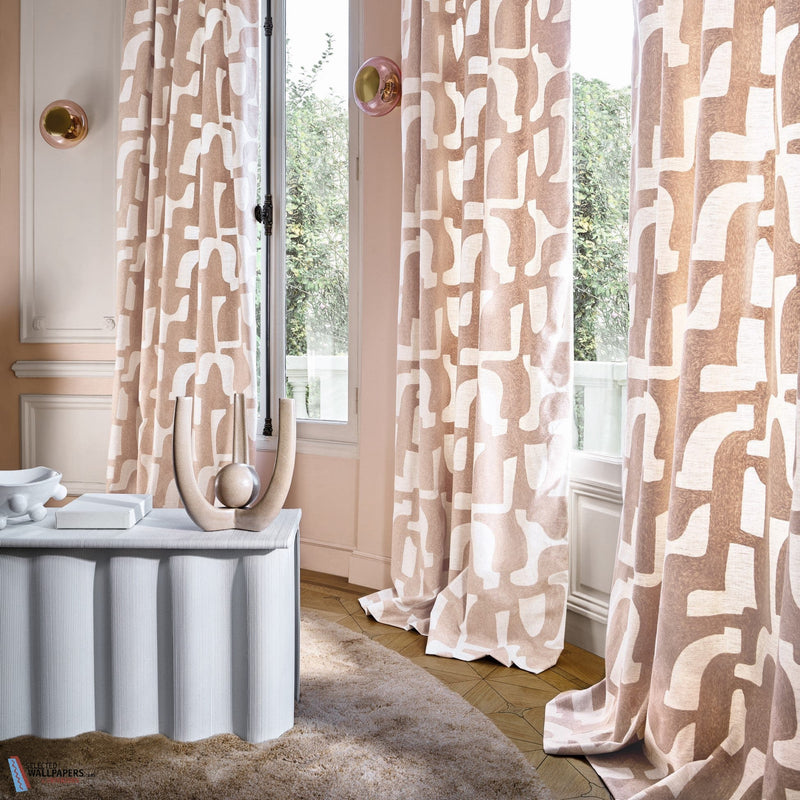 Entrelacs fabric-Casamance-Selected-Wallpapers-Interiors