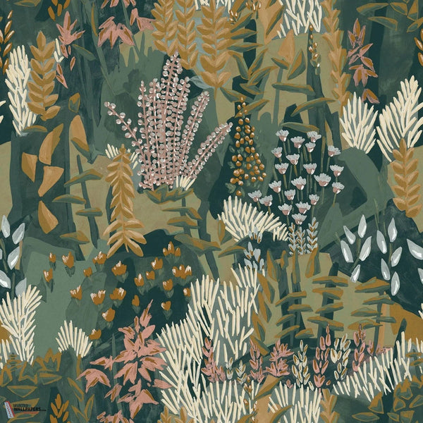 Erica behang-Casamance-Jaspe/Dore-Rol-Selected-Wallpapers-Interiors