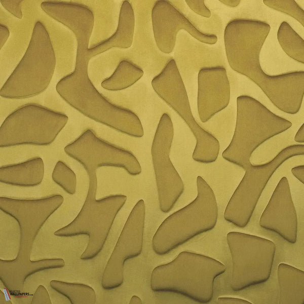 Erosion wallpaper-Casamance-Vert Olive-Meter (M1)-Selected Wallpapers-Interiors