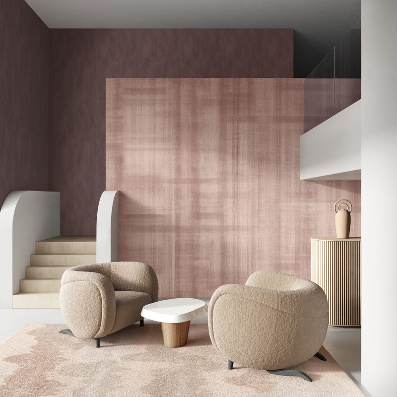 Doudeville wallpaper in Mauve by Arte