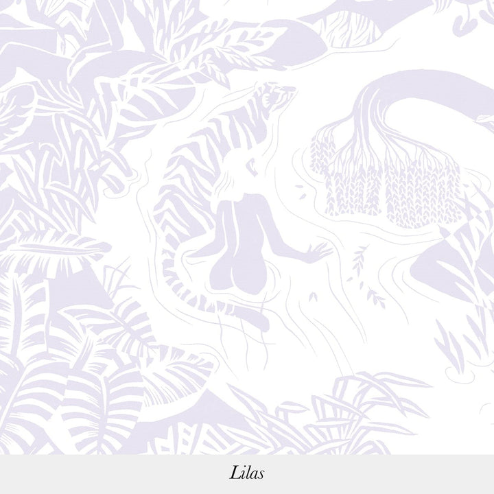 Eternelles Sur Mesure-Isidore Leroy-wallpaper-behang-Tapete-wallpaper-Lilas-Non Woven-Selected Wallpapers