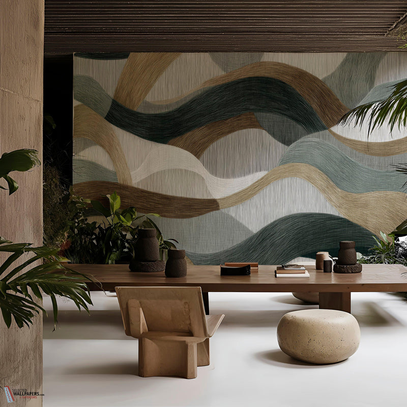 Eunoia Waves papier peint de Wall & Deco