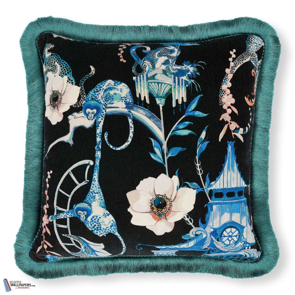 Euphoria Velvet Kussen-Kussen-Romo-Cobalt-50 x 50 cm-Selected Interiors