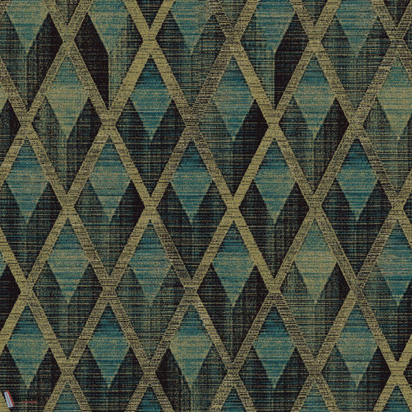 Facet behang-Masureel-Aqua-Rol-Selected-Wallpapers-Interiors
