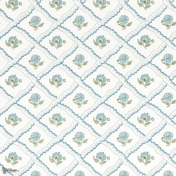 Fairdown wallpaper-Sanderson-Wedgwood/willow-Roll-Selected Wallpapers-Interiors