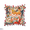 Fasnacht Kussen-Mind the Gap-Taupe/Red-50 x 50 cm-Selected Interiors