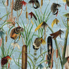 Fishing Flies behang-Mind the Gap-Aquamarine-300 cm (standaard)-Selected-Wallpapers-Interiors