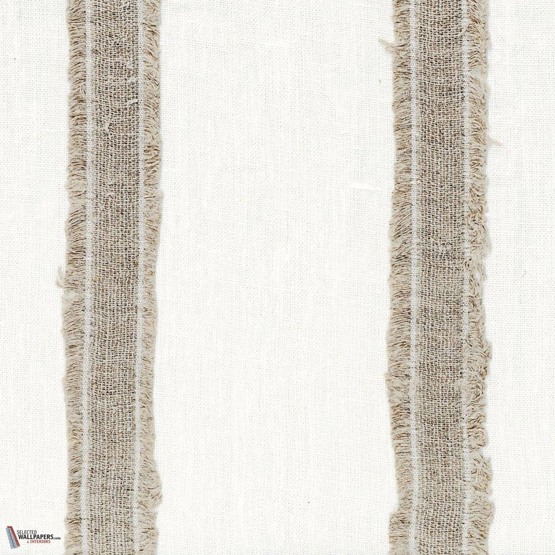 Fleur Bleue fabric in Écru naturel by Casamance