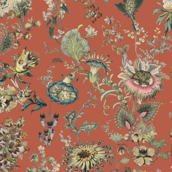 Flora Fantasia behang-House of Hackney-Amber-200 cm-Selected-Wallpapers-Interiors