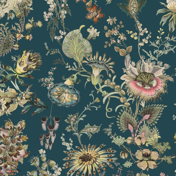 Flora Fantasia behang-House of Hackney-Cerulean-200 cm-Selected-Wallpapers-Interiors