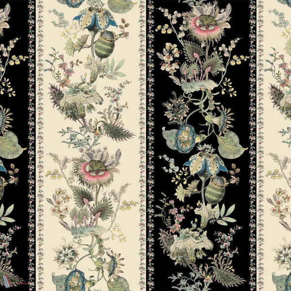 Flora Fantasia behang-House of Hackney-Noir Stripe-200 cm-Selected-Wallpapers-Interiors