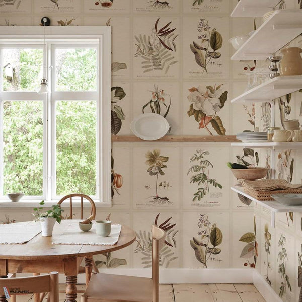 Flora behang-Sandberg-Selected Wallpapers-Interiors