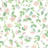 Flora-Cole & Son-Blush / Sage & Mulberry on Cream-Rol-Selected-Wallpapers-Interiors