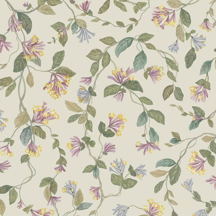 Flora-Cole & Son-Multi Old Olive on Eau du Nill-Rol-Selected-Wallpapers-Interiors