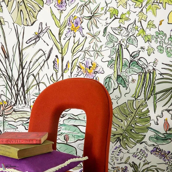 Flore behang-Pierre Frey-Selected-Wallpapers-Interiors
