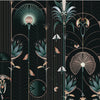 Floreal behang-Les Dominotiers-Noir-Non Woven 70 cm-Selected-Wallpapers-Interiors