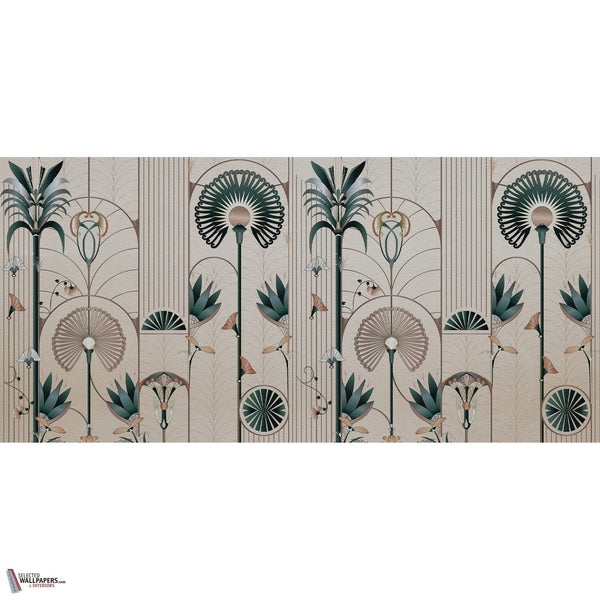 Floreal behang-Les Dominotiers-Selected-Wallpapers-Interiors