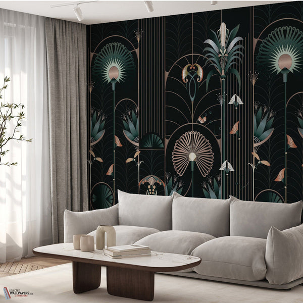 Floreal behang-Les Dominotiers-Selected-Wallpapers-Interiors