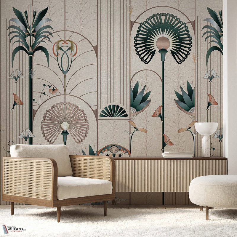 Floreal wallpaper-Les Dominotiers-Selected-Wallpapers-Interiors